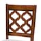 Baxton Studio Ramiro Modern and Contemporary Grey Fabric and Walnut Brown Finished Wood 2-Piece Dining Chair Set 176-11373-Zoro - alternate 3